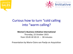 How to Turn Cold Calling into Warm Calling