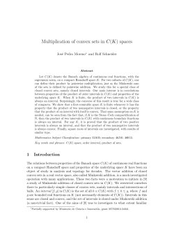 Multiplication of convex sets in C(K) spaces