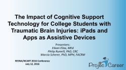 The Impact of Cognitive Support Technology for College Students