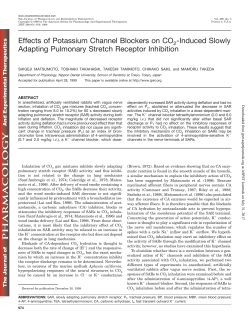 Effects of Potassium Channel Blockers on CO2