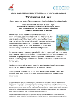 MENTAL HEALTH RESOURCE GROUP OF THE COLLEGE OF