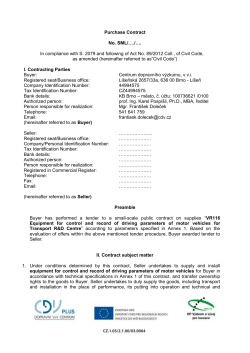 Purchase Contract No. SML/&hellip;./&hellip;. In compliance with S. 2079 and