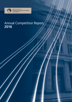 PRA Annual Competition Report 2016