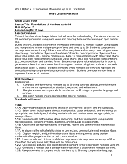 Unit 6 Math Lesson Plans Cohort