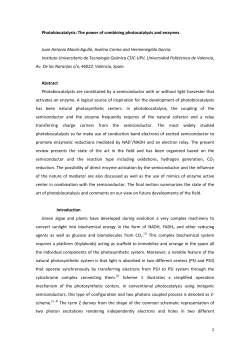 1 Photobiocatalysis: The power of combining - RiuNet