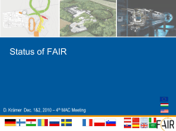 Status of the FAIR Project