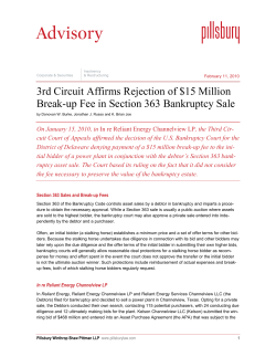 3rd Circuit Affirms Rejection of $15 Million Break