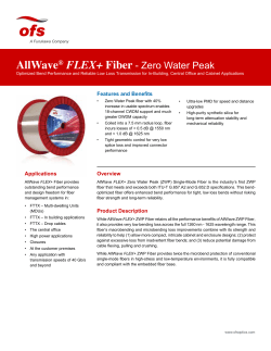 AllWave&reg; FLEX+ Fiber - Zero Water Peak