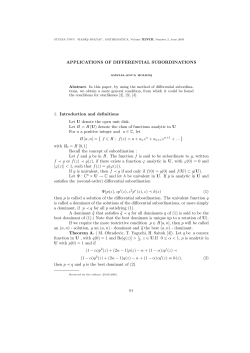 Applications of Differential Subordination