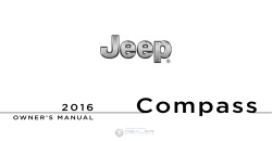 2016 Jeep Compass Owner`s Manual