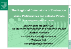The regional dimension of evaluation