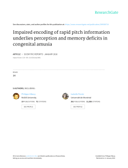 Impaired encoding of rapid pitch information underlies perception