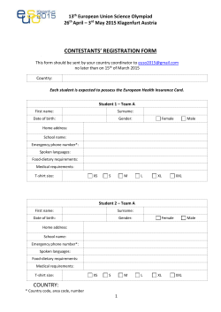 contestants` registration form