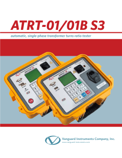 ATRT-01/01B S3 automatic, single-phase transformer turns ratio