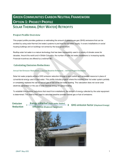 Solar Thermal (Hot Water) Retrofits