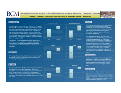 Computer-Assisted Cognitive Rehabilitation for Multiple Sclerosis