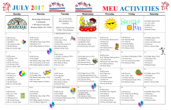 JUNE 2017 MEU ACTIVITIES