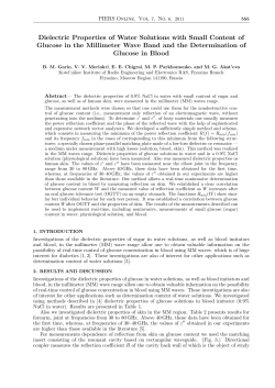 Dielectric Properties of Water Solutions with Small Content