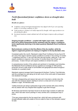 North Queensland farmer confidence down as drought