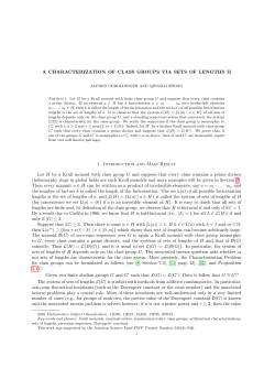 A characterization of class groups via sets of lengths II.
