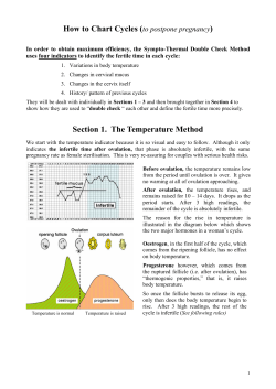 Charting Your Fertility Cycle - Natural Family Planning Teachers