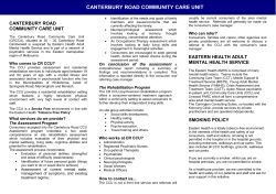 CR CCU - Eastern Health