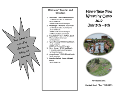 2017 Bear Paw Wrestling Camp