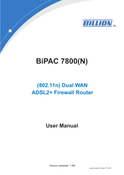 BiPAC 7800(N)