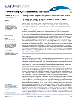The impact of sunlight on high‐latitude equivalent currents