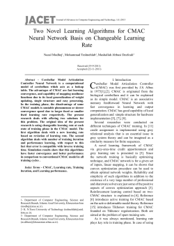 Two Novel Learning Algorithms for CMAC Neural Network Basis on