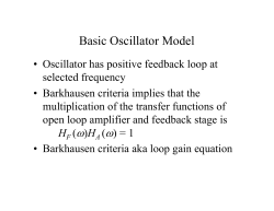 Basic Oscillator Model - University of San Diego