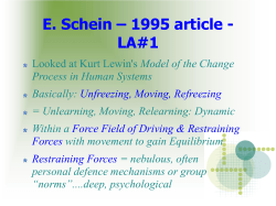 Learning Activity 1 Powerpoint (Schein and Nguyen readings)