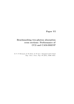 Paper VI Benchmarking two-photon absorption cross sections