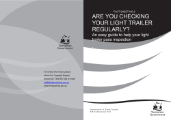 are you checking your light trailer regularly?