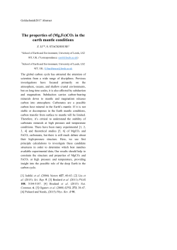 The properties of (Mg,Fe)CO3 in the earth mantle conditions