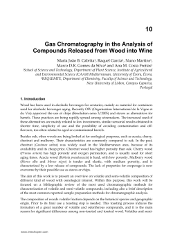 Gas Chromatography in the Analysis of Compounds Released from