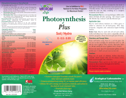 Photosynthesis Plus - Kelly Registration Systems