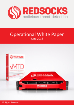 Operational White Paper