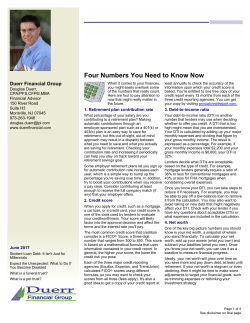 Four Numbers You Need to Know Now