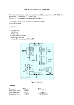 USB Data acquisition with PIC18F4550 This project is simple and