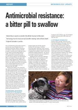 Antimicrobial resistance: a bitter pill to swallow