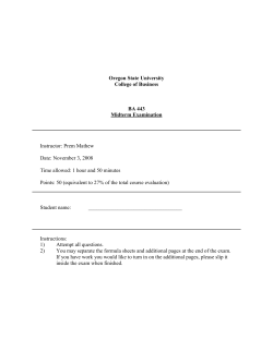 Fall 2008 midterm - Oregon State University