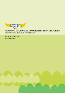 Reading eggspRess CompRehension pRogRam