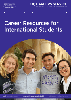 Career Resources for International Students
