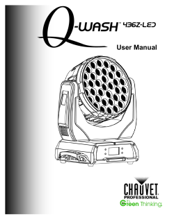 Q-Wash 436Z-LED User Manual Rev. 2