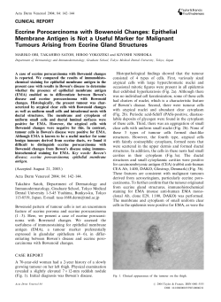 Eccrine Porocarcinoma with Bowenoid Changes