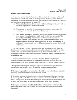 3140 Release of Resident Students
