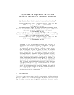 Approximation Algorithms for Channel Allocation Problems in
