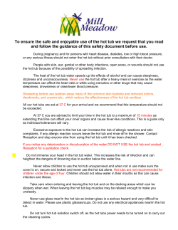 Hot Tub Guidelines