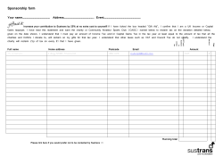 sponsorship form – hadrian`s wall celebration cycle ride